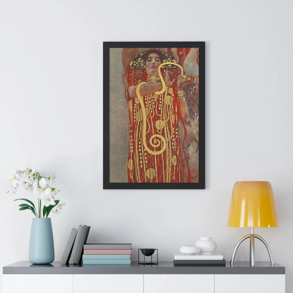 Gustav Klimt's Hygieia Canvas/Poster Wall Art - Art Nouveau Painting Print - Image 2 of 2
