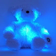 Cepia Glo E Bear Color Kinetics Light Up Bear Stuffed Plush White Color Change