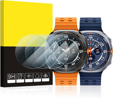 4 Pack for 2025/2024 Galaxy Watch Ultra 47Mm Screen Protector, Tempered Glass, 9