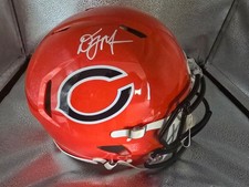 DJ Moore Signed Chicago Bears Orange Alternate Full Size Helmet Beckett Authenti