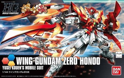 Hgbf 1/144 Wing Gundam Zero Honoo Modellbausatz Bandai Gunpla