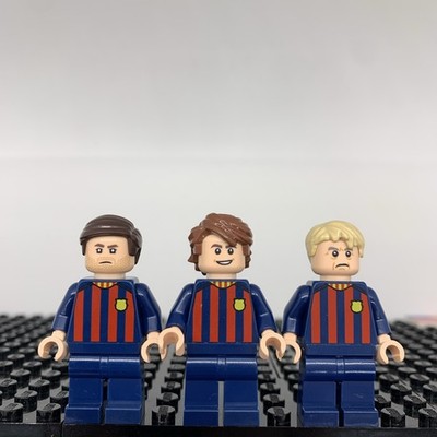 LEGO FC Barcelona Minifigure Soccer Player Lot (Made of 100