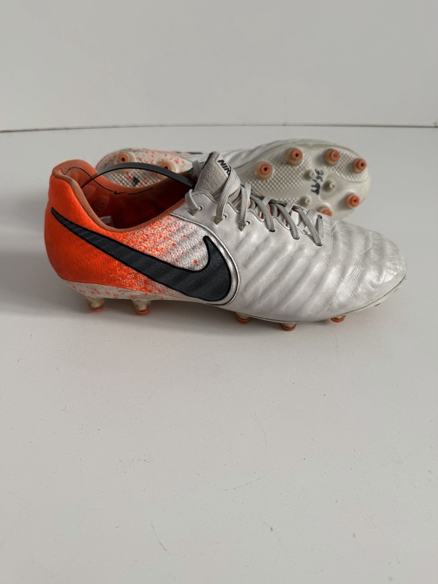 Nike Tiempo Legend 7 Elite AG White Orange Football Cleats Boots