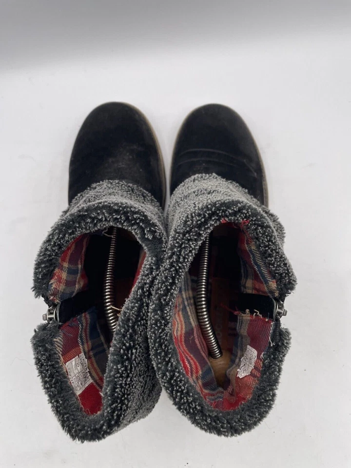 Botín Rocket Dog Bentley Graham PU para mujer talla 9 negro/gris gamuza cremallera lateral Foto 4 de 4