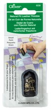 Clover Limited Edition Natural Fit Leather Thimble - Small, Black