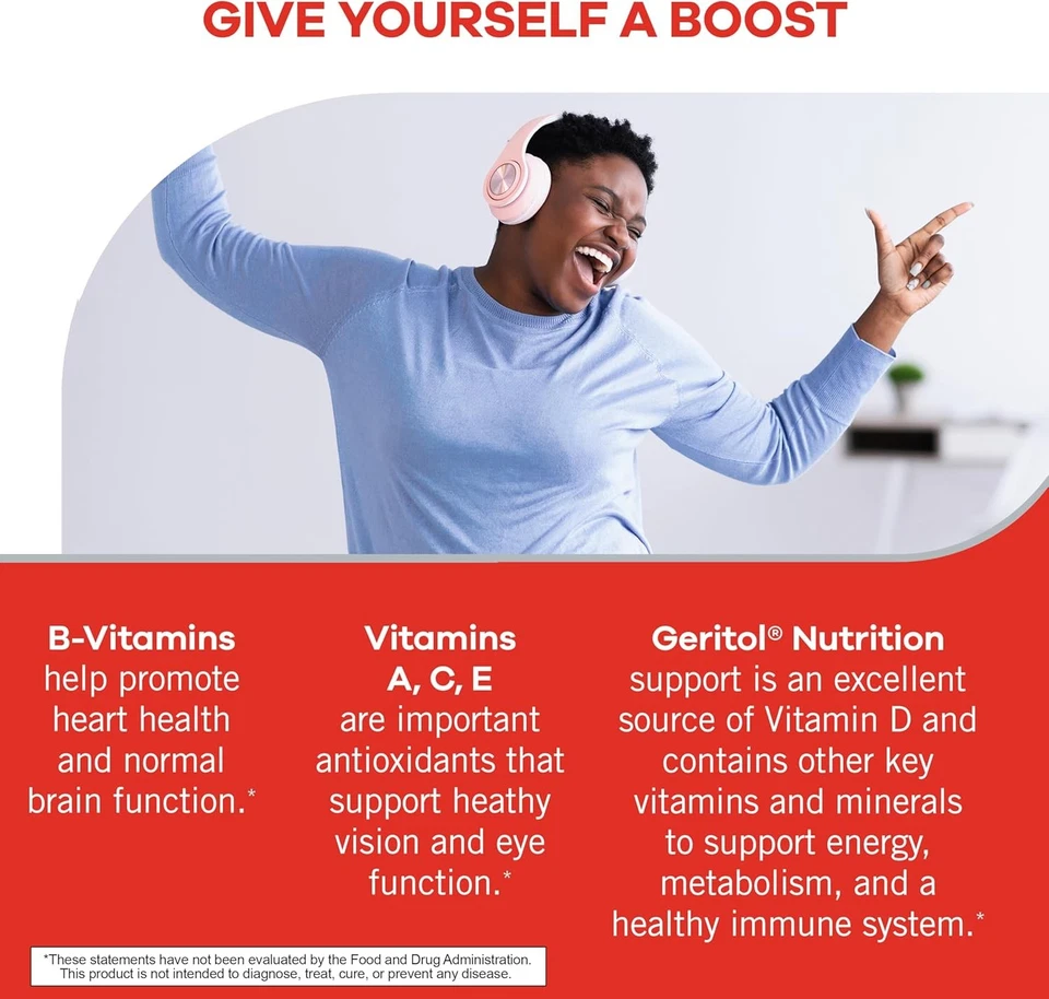 Geritol, Suplemento Multivitamínico, Contiene Vitaminas B, Antioxidantes Foto 3 de 4