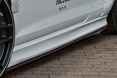 Black Gloss Side skirts addons Blades diffusers For BMW F20 F21 2011-2015 v2