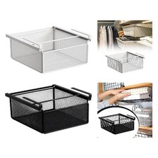 Under Desks Drawer Organizer Bookshelf Under Shelf Storage Basket Pull Out