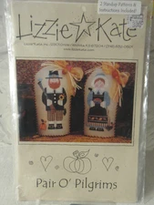 Lizzie Kate PAIR O' PILGRIMS Counted Cross Stitch Pattern