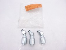 Pack of 3 Parker 1CE43-12-6 Hydraulic Hose Fitting 3/8" 45 Degree Elbow