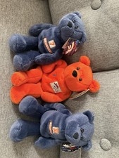 NFL Limited Treasures Denver Broncos John Elway Beanie Babies Set of 3