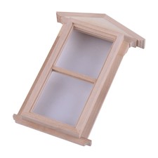 HEMOTON Puppenhausfenster Aus Holz – Miniatur-Fenster In Weiß Als Deko Für Puppenhäuser & Spielzeuglandschaften