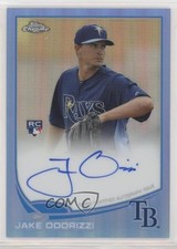 2013 Topps Chrome Blue Refractor Rookie 177/199 Jake Odorizzi #192 Auto fm0