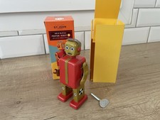 Jouet Ancien Planet Robot TR2022 - Robot En Tôle Mécanique Avec Clé Et Boîte - Chine