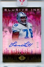 LEON LETT 2018 Illusions ELUSIVE INK GOLD Autograph /50 💎 Dallas Cowboys