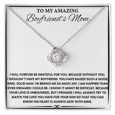 To My Boyfriends Mom Necklace, Custom Birthday Mother's Day Gifts For Mother