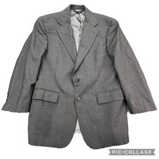 Polo Ralph Lauren Gray Plaid Wool Sport Coat Blazer 39/33 SHT Classic Fit USA