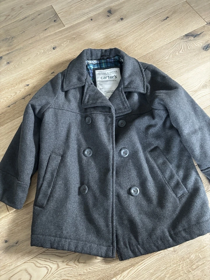 Carters Boys Peacoat Dress Coat 4/5 - Image 2 of 4