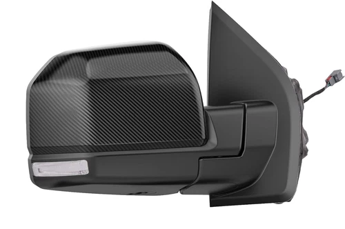 Mirror Passenger Side Power Heated Carbon Fiber 8 PINS for 2018-2020 Ford F150