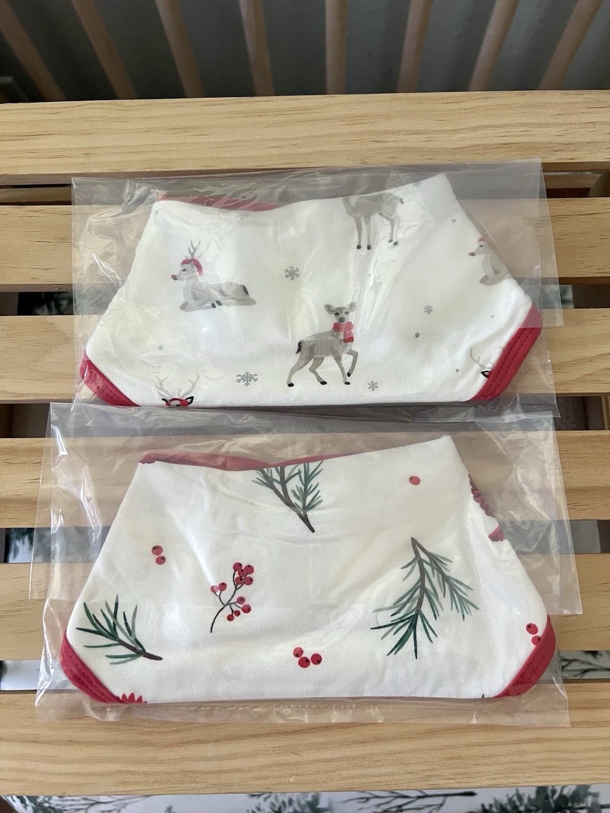 *NIB* Bundle Kyte Baby Bibs Cloud Reindeer Poppies Rainbow Heart Winterberry