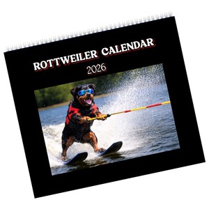 Calendario Da Parete 2026 Rottweiler - Foto Di Alta Qualità, Carta Spessa, Blocchi Giornalieri Spaziosi, Perfetto Per Amanti Dei Cani