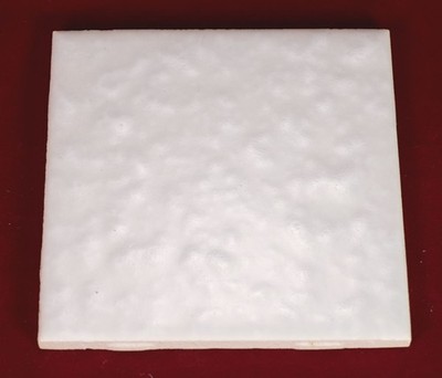 1 NOS Vintage Daltile Mayan White 4-1/4'' Square Ceramic Wall Tile Bumpy Splatter