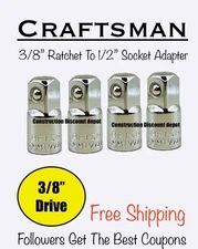 Lot of 4 Craftsman  Extension ADAPTER Bar 3/8" Dr x 1/2" CMMT99293