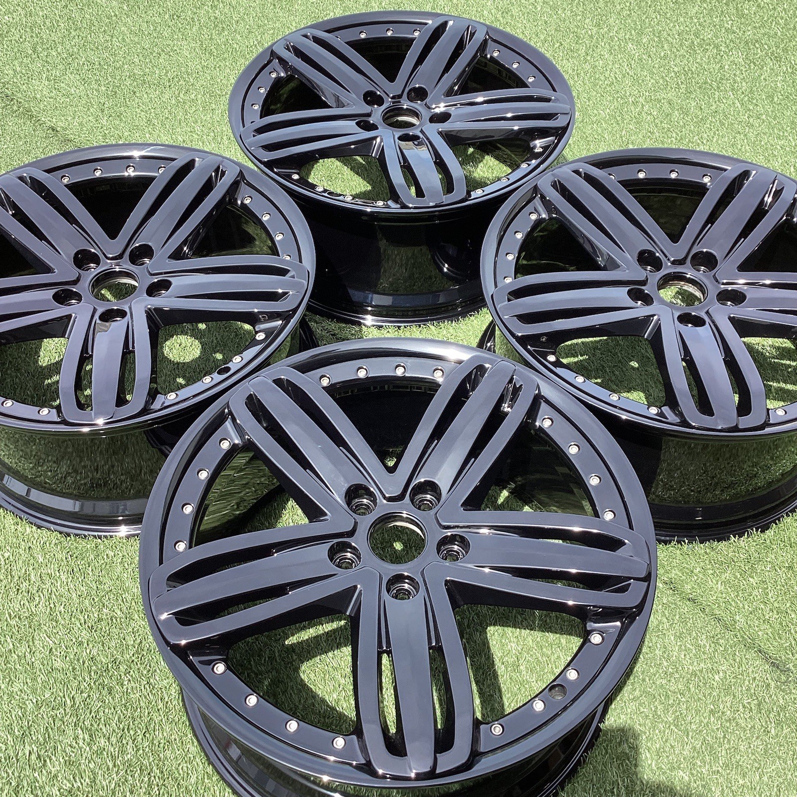 21” Bentley Mulsanne WHEELS RIMS OEM SET OF 4 GLOSS BLACK NEW