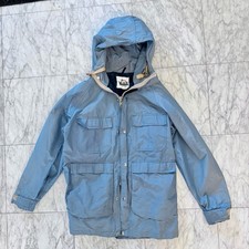 Giacca parka vintage Woolrich blu full zip giacca a vento taglia XS anni 90 USA