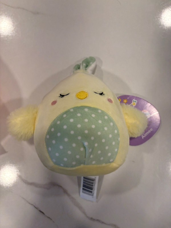 Original Squishmallows 5" Aimee The Easter Chick with Bunny Ears 