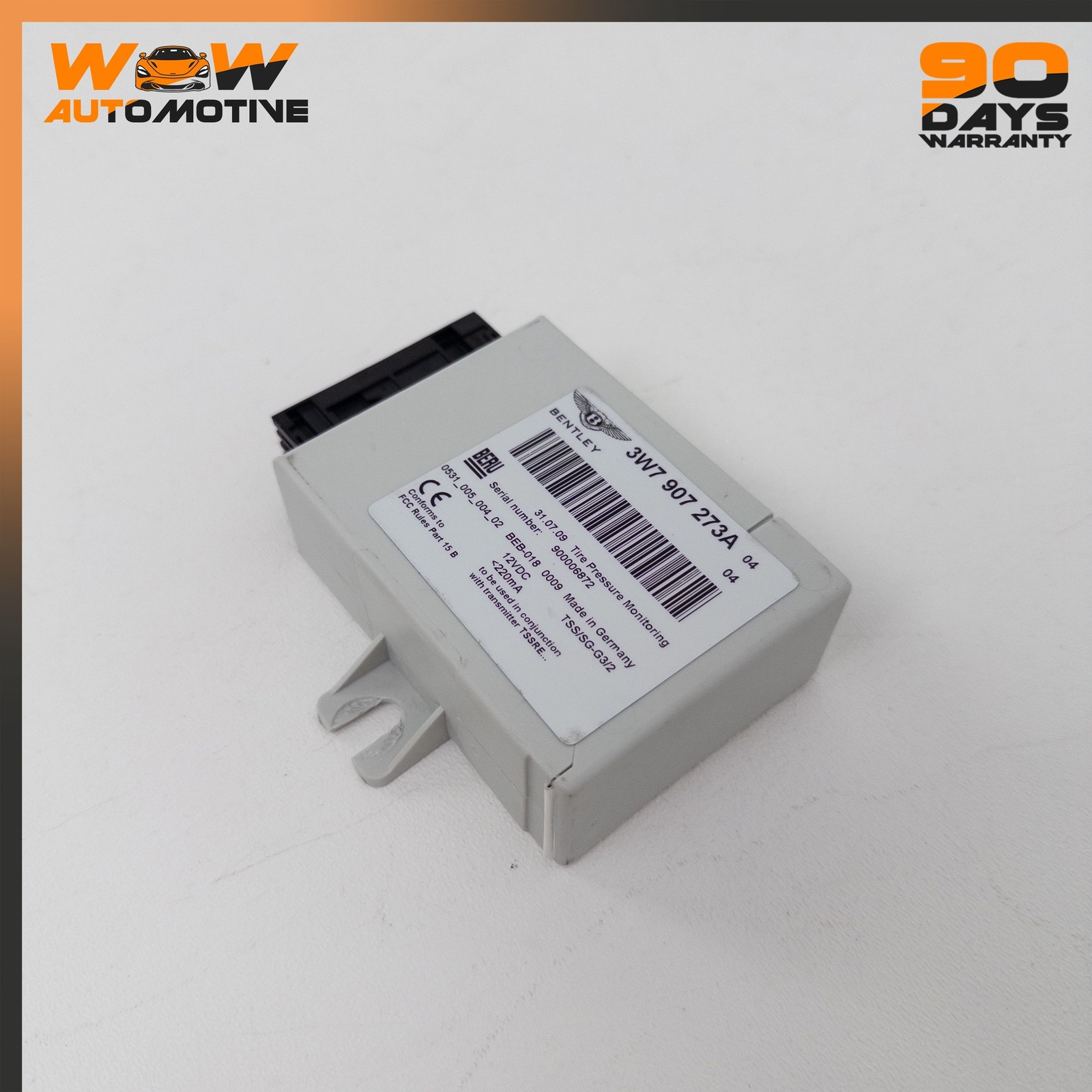 04-17 BENTLEY CONTINENTAL SUPERSPORTS REAR TIRE PRESSURE MONITORING SENSOR OEM