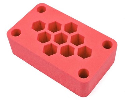Maxline R/C Products 7x4x2'' Foam Car Stand (Red) (1/10 Off Road) [MLP-0021]