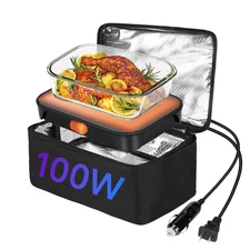 Protable Oven Food Warmer 100W, 12V/24V/110V Lunch for Adults, Personal Micro...