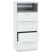 The Hon 675LQ 5-Drawer Lateral File Steel 30"x19.3"x67"