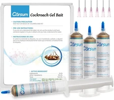 Garsum Cockroach Gel Bait 1 Box (4 Tubes x 30 Grams), Roach Killer