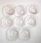 Set of 8 Pink Depression Glass Sharon Cabbage Rose 6.75" Bowls