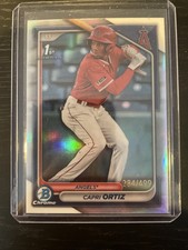 2024 Bowman Chrome Prospects 1st Base Refractor #73 Capri Ortiz 284/499 Angels