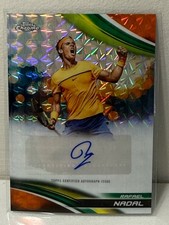2025 Topps Chrome Rafael Nadal Orange Geometric Autograph /25