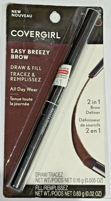 Covergirl Easy Breezy Brow Draw & Fill  Definer, 400 Rich Brown/ FREE Ship[ping