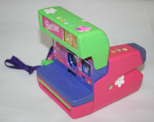 VINTAGE 90s Barbie Edition Retro Floral Polaroid 600 Instant Film Camera Strap