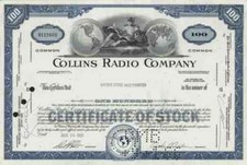 COLLINS Radio 1966 Cedar Rapids Iowa Rockwell Westinghouse Air Brake 100 Blue