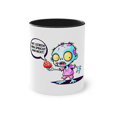 Tasse: Mit leerem Hirn spricht man nicht! (Geschenk für Lehrer)