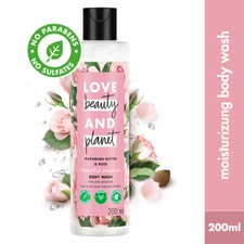 Love Beauty  Planet Natural Murumuru Butter and Rose Sulfate Free Body Wash