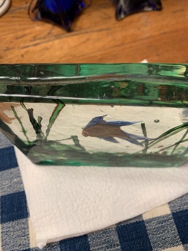 Vintage Authentic Murano Cenedese 1950s Barbini & Licata Glass Fish Aquarium EUC - Picture 2 of 10