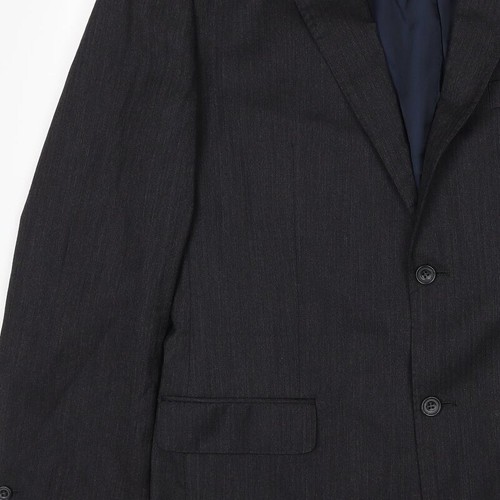 Samuel Windsor Mens Grey Wool Blend Suit Jacket Size L Reg - Picture 9 of 12