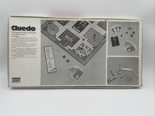 Cluedo Brettspiel Parker Was geschah mit Graf Eutin Spiel Geprüft 1982 80er - Bild 8 von 9