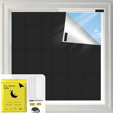 Temporary Blackout Blinds 300x145cm Portable 100% Blackout Material Nursery RV