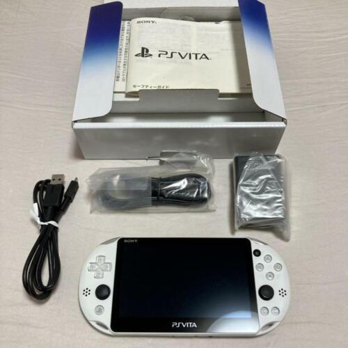 Sony PlayStation PS Vita Slim White PCH-2000 ZA12 w/BOX good Condition