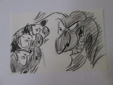 Lion King 1994 Scar & Hyenas concept Storyboard Drawing cel