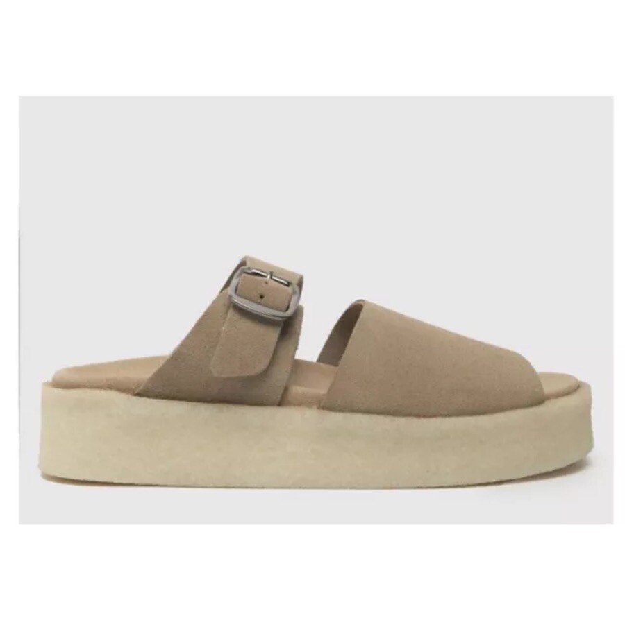 Clarks Originals CREPE SLIDE Ladies Sand Suede Leather Sandals UK Size D  EU 41